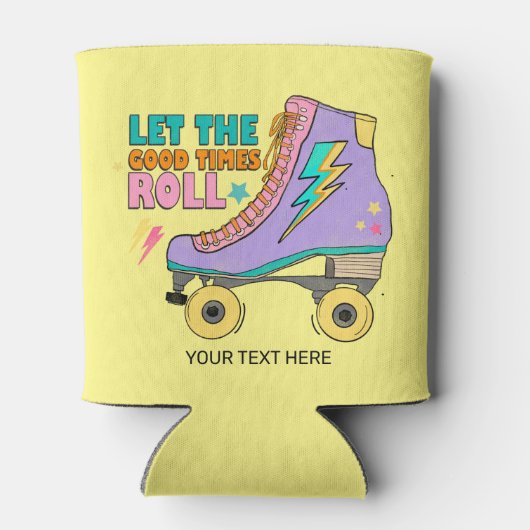 レトロ90レッツグータイムズスケー転がツ名前 缶クーラー (裏面)