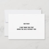 レトロ90代カラフルのスーツを着た男性プロポーズ (裏面)