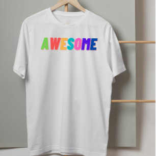 レトロ90年代のクールなデザイン   カラフルなタイポグラフィ Tシャツ