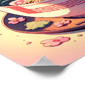 レトロ90年代アニメラーメン麺美学 ポスター (角)