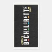 レトロ90年代カラフルな独身最後の夜 黒 (正面)