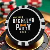 レトロ90年代カラフルボウタイ独身パーティー黒 ポーカーチップ