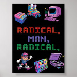 レトロ90年代ストリートウェアポスター ポスター