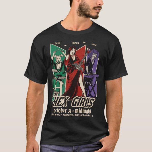 レトロ90年代スプーキーガールレトロ Tシャツ (正面)