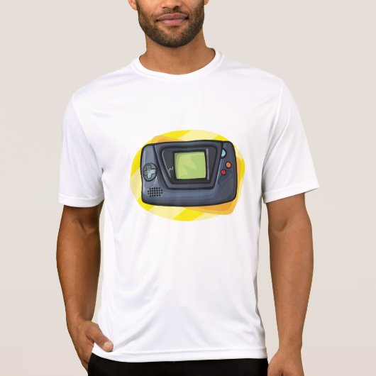 レトロ90年代携帯ゲーム機ゲーマー Tシャツ (正面)