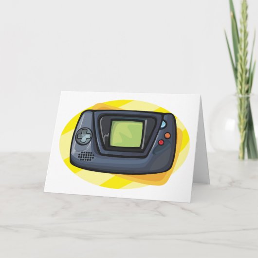 レトロ90年代携帯型ゲーム機ゲーマー カード (正面)