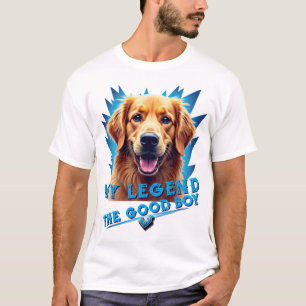 レトロ90年代 ゴールデンレトリバー マスコット オーダーメイド ギフト Tシャツ