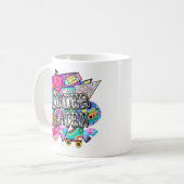 レトロ90幼稚園Tシャツ コーヒーマグカップ (正面左)