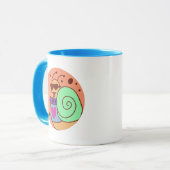 レトロ90sクールマンガのカタツムリ マグカップ (正面左)