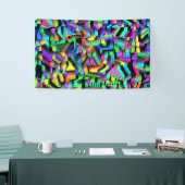 レトロ90Sパターンのアクセント 横断幕 (トレードショー)