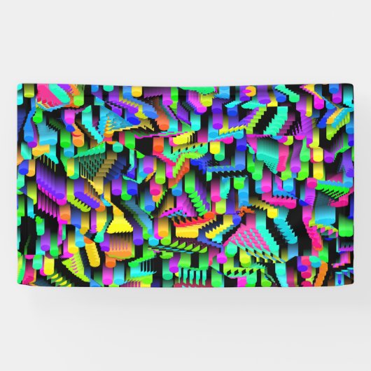 レトロ90Sパターンのアクセント 横断幕 (横)