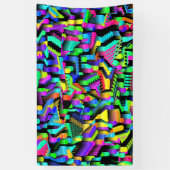 レトロ90Sパターンのアクセント 横断幕 (縦)