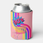 レトロ90'sパーティーピンク懐かしい誕生日 缶クーラー (缶正面)