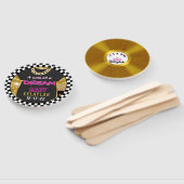 レトロ90sヒップホップベビーガールシャワーフォトプロップ ハンドファン (組立なし)