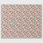 レトロ90sビーブスパターン ラッピングペーパー (フラット)