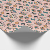 レトロ90sビーブスパターン ラッピングペーパー (角)