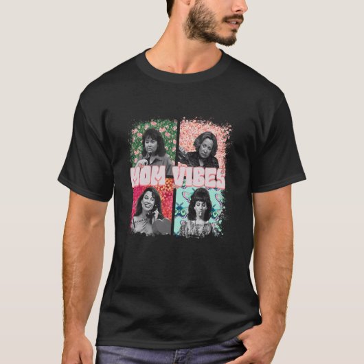 レトロ90'sママビブシャツ母の日面白いママ tシャツ (正面)