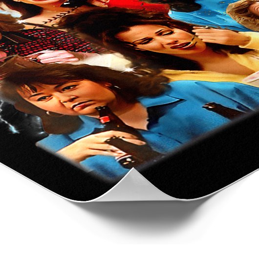 レトロ90sママビーブシャツマザーズおもしろいママ ポスター (角)