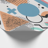 レトロ90sメンフィスのパターン ラッピングペーパー (角)