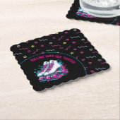 レトロ90sローラスケートで滑るパーティー ペーパーコースター (アングル)