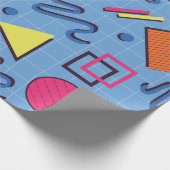 レトロ90s幾何学的パターン ラッピングペーパー (角)