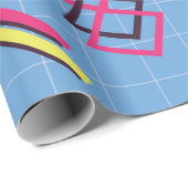 レトロ90s幾何学的パターン ラッピングペーパー (ロールコーナー)