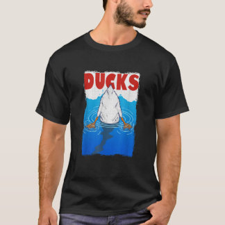 レトロ90s映画ダックパンミームメンズウィメンズおもしろいダック tシャツ