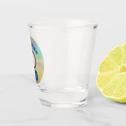 レトロ90s音楽テーマ30th誕生日パーティーフェイクCD ショットグラス (右)