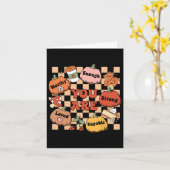 レトロ あなたはパンプキン 秋 学校カウンセラー ありがとう カード (黄色い花)