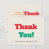 レトロ お客様のご注文ありがとう ヴィンテージスタイル ポストカード (正面/裏面)