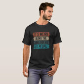 レトロ お年寄りと同じ年齢って変  Tシャツ (正面フル)