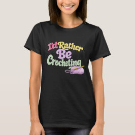 レトロ かぎ針編み風 Tシャツ