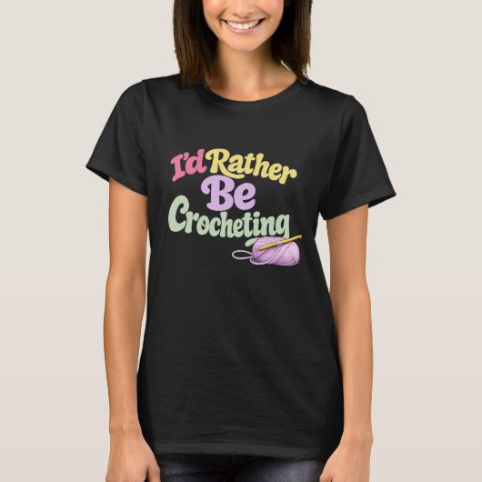 レトロ かぎ針編み風 Tシャツ (正面)