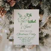 レトロ かわいいクリスマス リンデブ パーティー 招待状