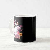 レトロ かわいい おばけ 不気味な季節 おもしろ ハロウィン コーヒーマグカップ (正面左)