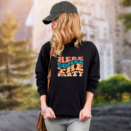 レトロ ここにパーティーがやってくる ブライズメイドパーティー スウェットシャツ