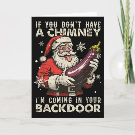 レトロ もし煙突がなかったら 僕はドアから入る カード (正面)