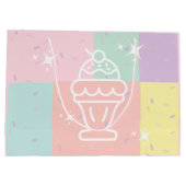 レトロ アイスクリーム サンデー ギフトバッグ  (裏面)