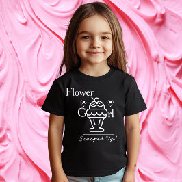 レトロ アイスクリーム フラワーガール スクープ マッチング Tシャツ