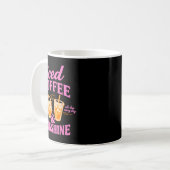 レトロ アイスコーヒーと日差し コーヒー好きな人の夏 コーヒーマグカップ (正面左)