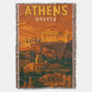 レトロ アテネ ギリシャ 旅行 スローブランケット