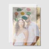 レトロ アトミック エイジ ミッド センチュリー モダン 結婚約束 パーティー ベラム紙招待状 (オフセット (カップル))