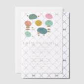 レトロ アトミック エイジ ミッド センチュリー モダン 結婚約束 パーティー ベラム紙招待状 (オフセット (招待状))