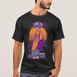 レトロ・アニメ・ゲーマー・ボーイ Tシャツ