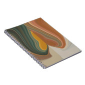 レトロ アブストラクト アート プリント ノートブック (右側)