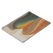 レトロ アブストラクト アート プリント ノートブック (左側)