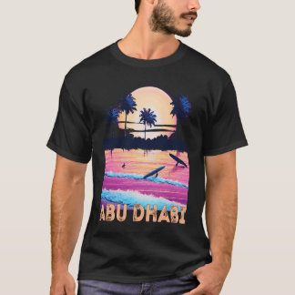 レトロ アブダビ UAE お土産 サーフィン Tシャツ