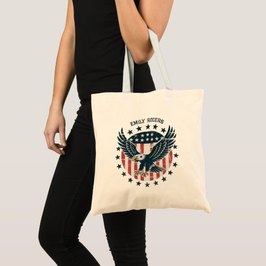 レトロ アメリカン イーグル トートバッグ (正面(商品))