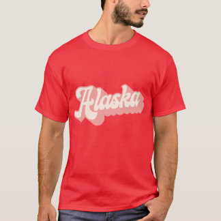 レトロ・アラスカ・スクリプト・ヴィンテージ・アラスカン・クルーズ・ザ・ラス Tシャツ