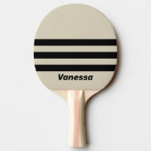レトロ アラバスター スリー アクロス ストライピング with ネーム 卓球ラケット (裏面)